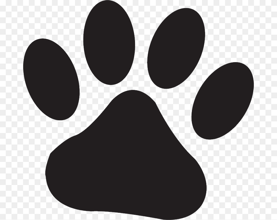 Paw, Stencil, Footprint Free Png Download