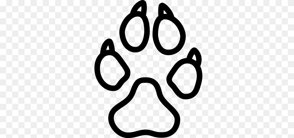 Paw, Gray Png