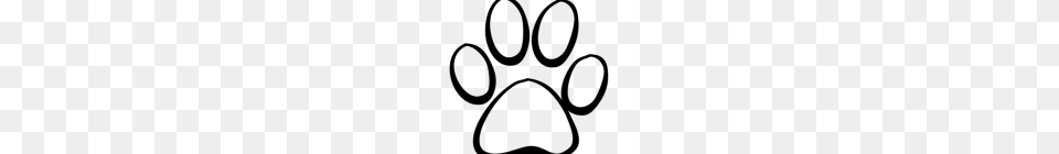 Paw Clipart Dog Paw Print Clip Art Gray Free Png Download