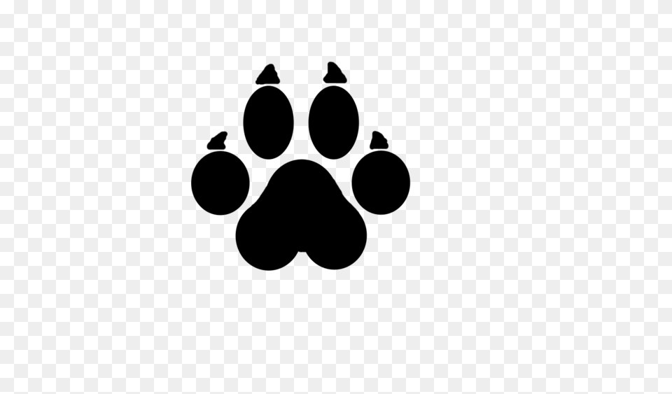Paw Clipart Werewolf, Gray Free Png