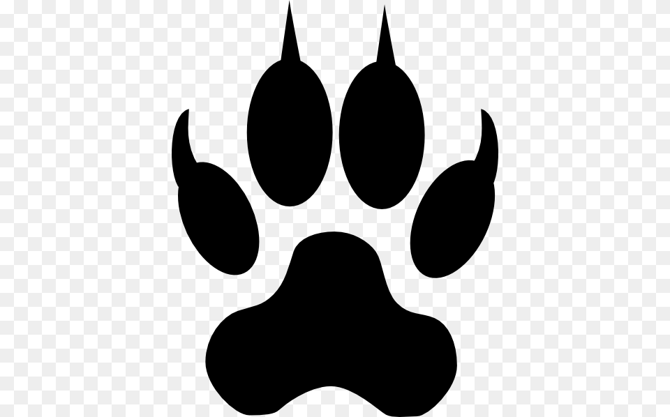 Paw Cliparts, Gray Free Png