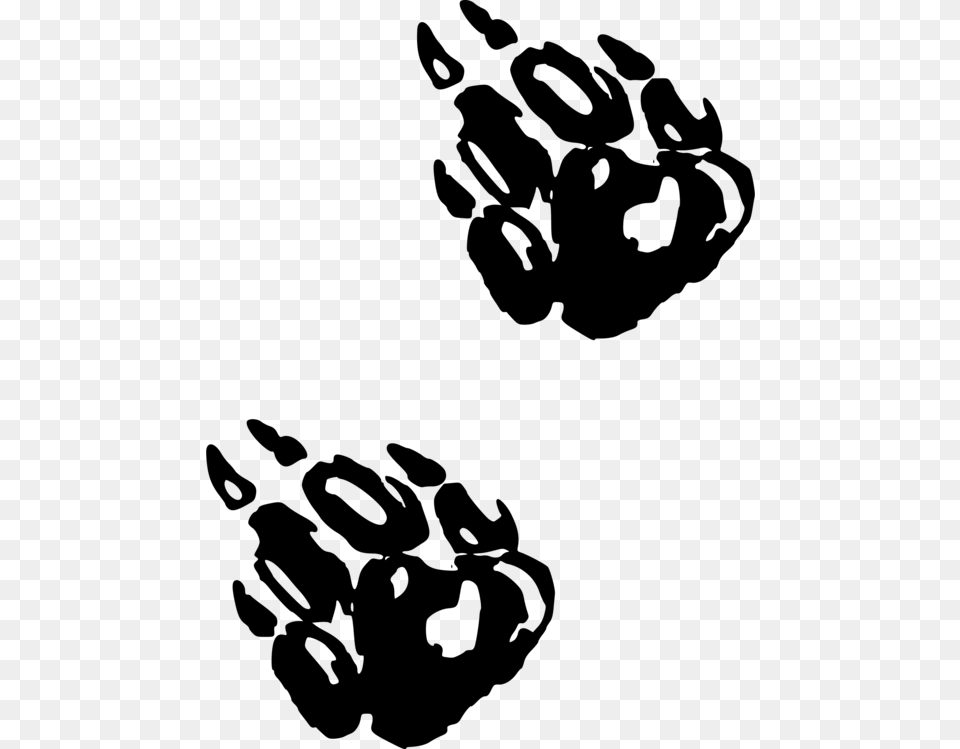 Paw Computer Icons Black And White Claw, Gray Free Png