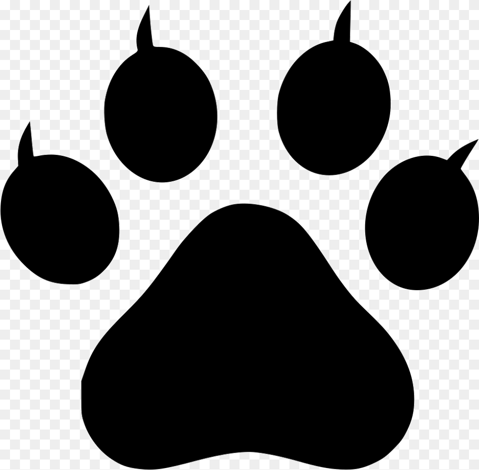 Paw Icon Stencil, Silhouette, Electronics, Hardware Free Png Download