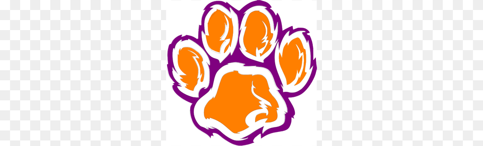 Paw Images Icon Cliparts, Sticker, Art, Graphics, Purple Png Image