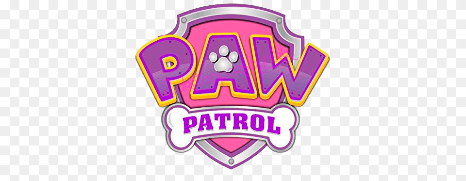 Paw Patrol, Logo, Purple, Badge, Symbol Png Image