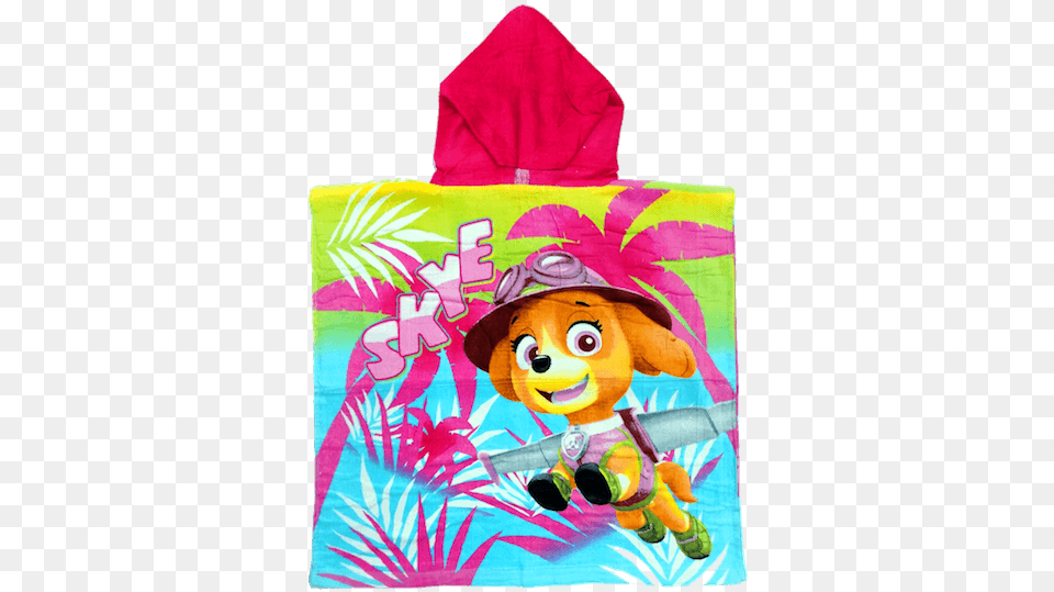 Paw Patrol 2 Poncho Cartoon, Clothing, Coat, Teddy Bear, Toy Png