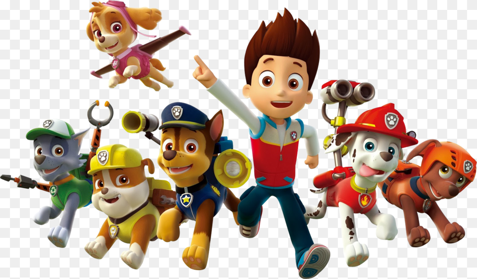 Paw Patrol All Character Kids Paw Patrol Transparent, Baby, Person, Face, Head Png Image