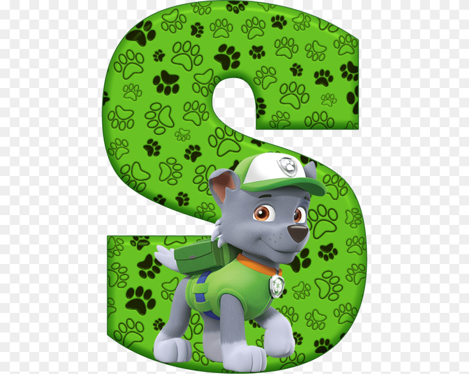 Paw Patrol Alphabet S, Green, Toy, Cartoon Free Png