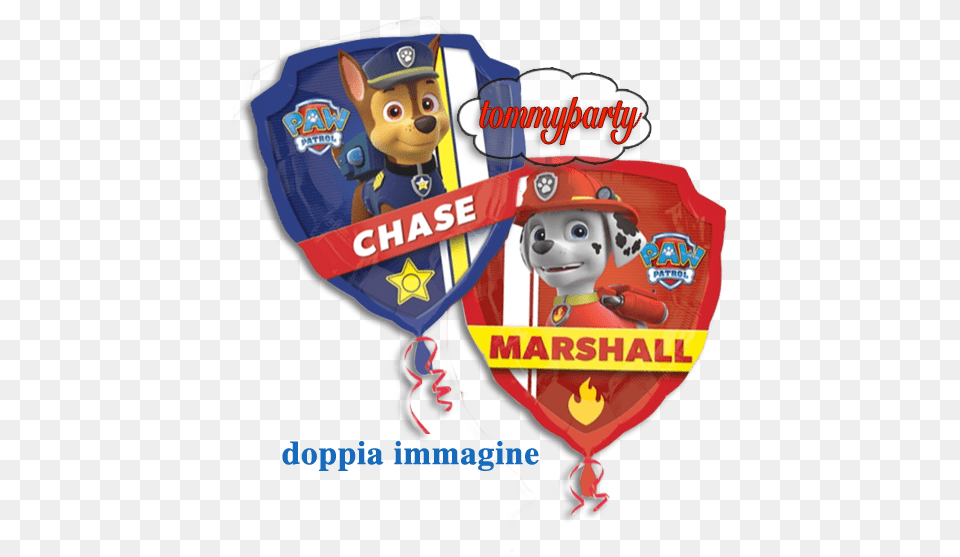 Paw Patrol Badge Balloon, Face, Head, Person, Baby Free Transparent Png