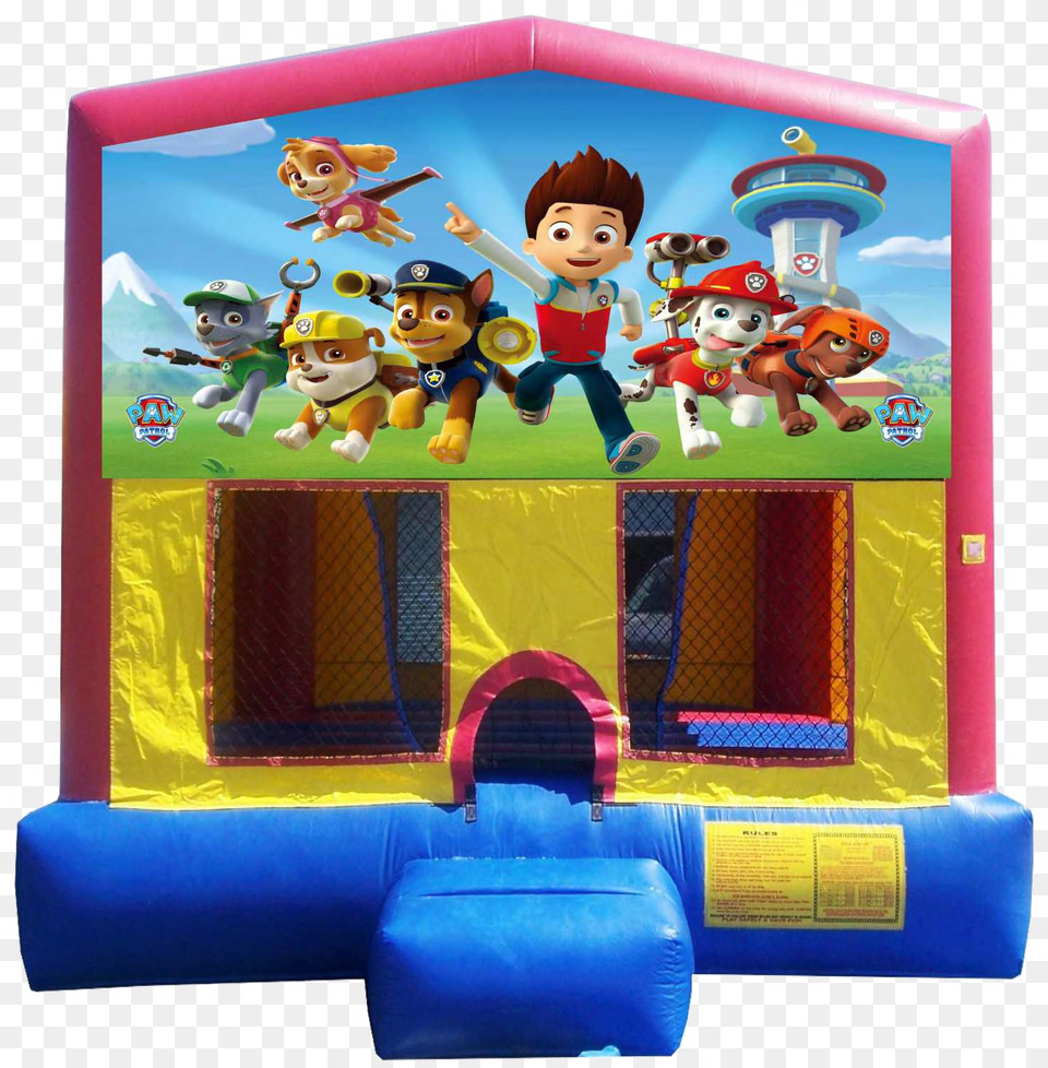 Paw Patrol Bounce House Paw Patrol Jumper With Slide, Inflatable, Baby, Person, Play Area Free Png Download