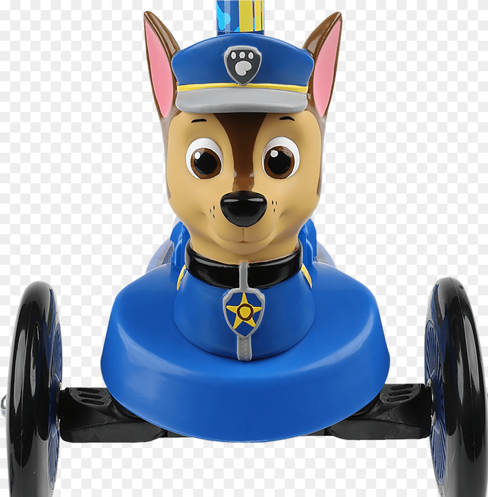 Paw Patrol Chase 3 Wheel Scooter, Machine, Face, Head, Person Free Png Download