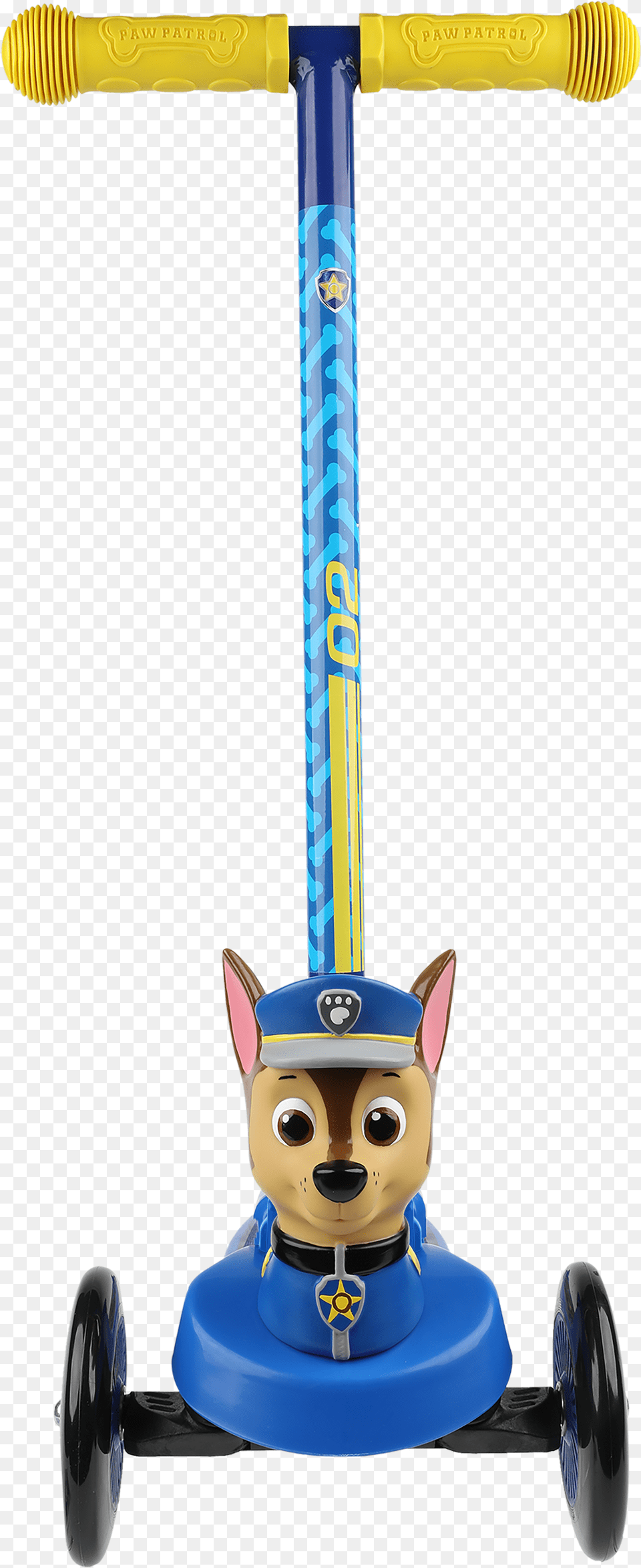 Paw Patrol Chase 3 Wheel Scooter, Transportation, Vehicle, Face, Head Free Transparent Png
