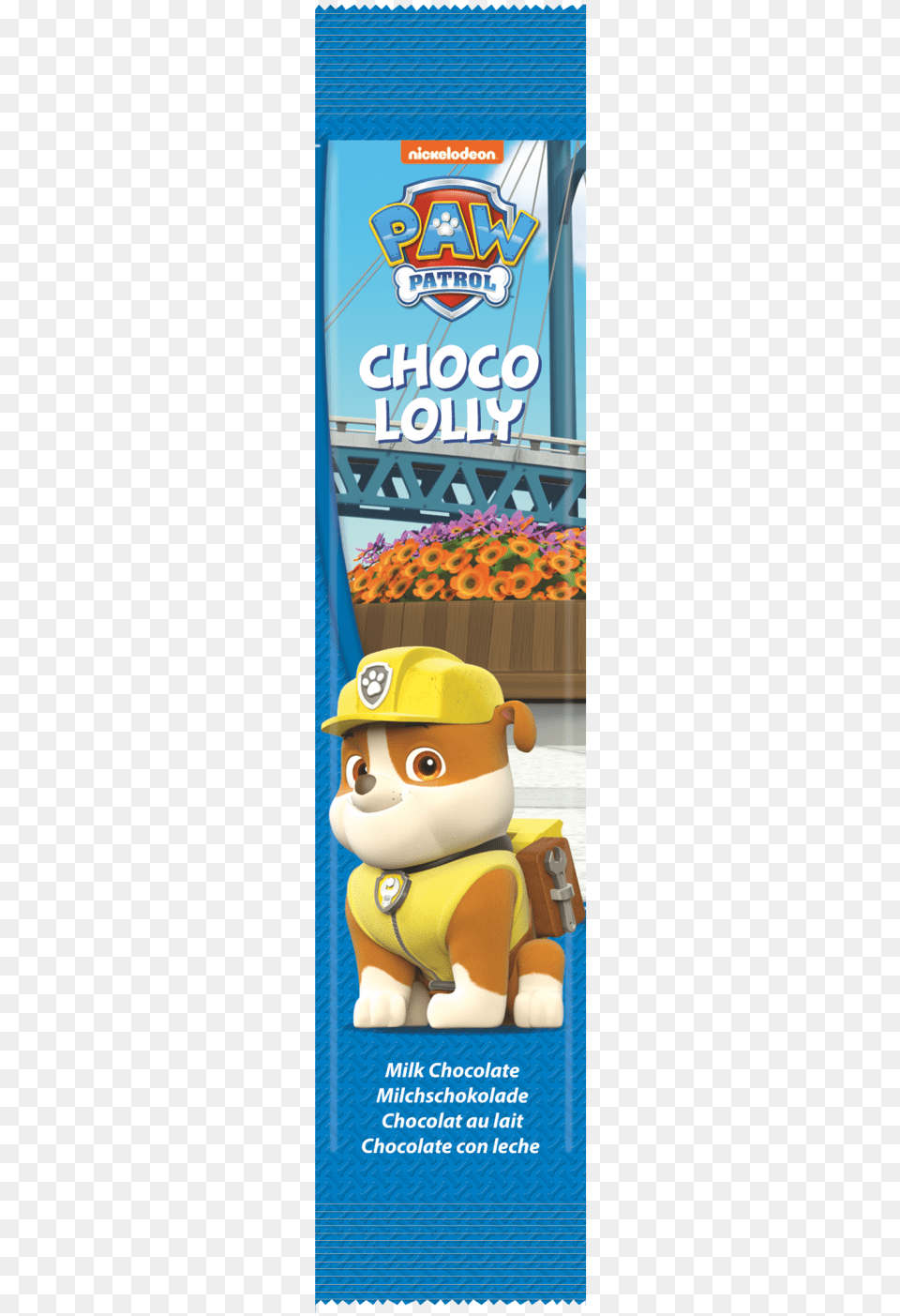 Paw Patrol Choco Lolly Rubble Download Mascot, Toy, Advertisement, Poster, Helmet Png Image