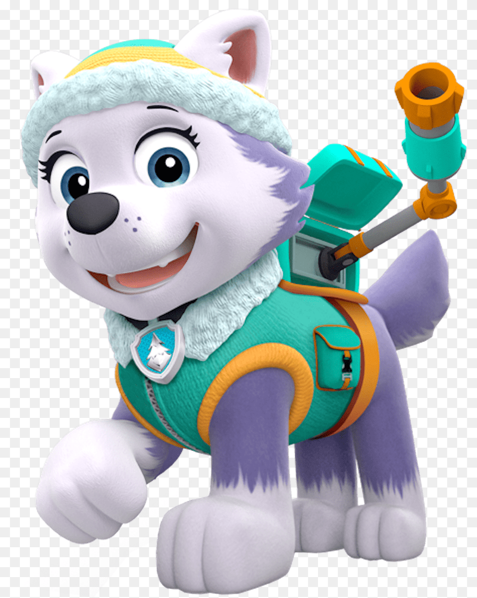 Paw Patrol Clipart Everest Paw Patrol, Toy, Plush Png