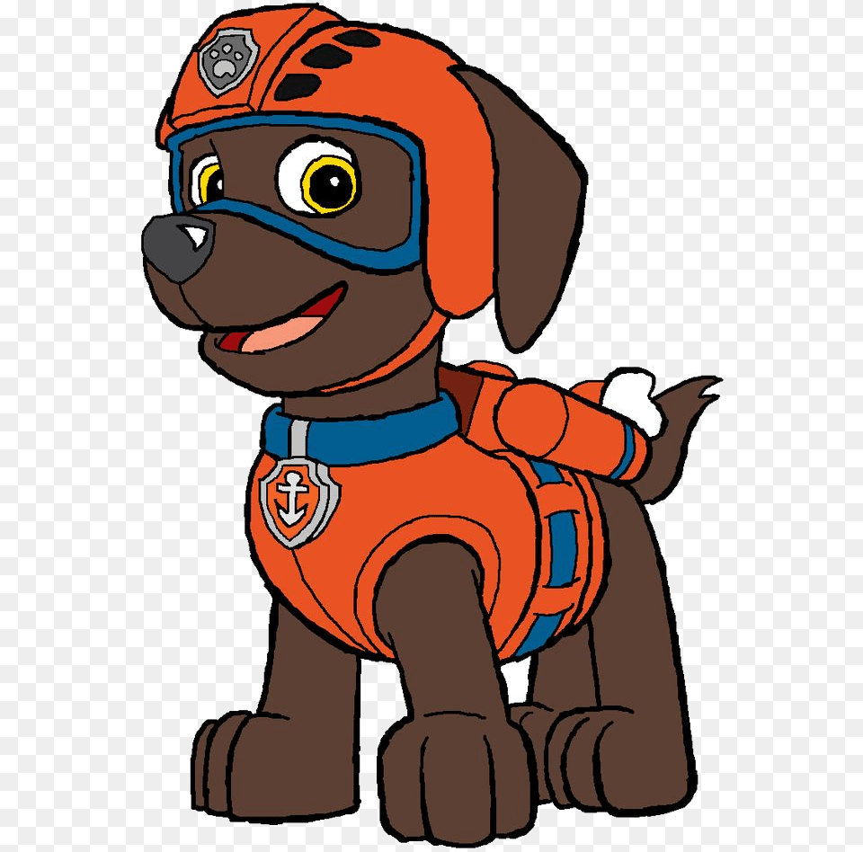 Paw Patrol Clipart Marshall Px Image Transparent Zuma Paw Patrol Cartoon, Baby, Person, Face, Head Free Png