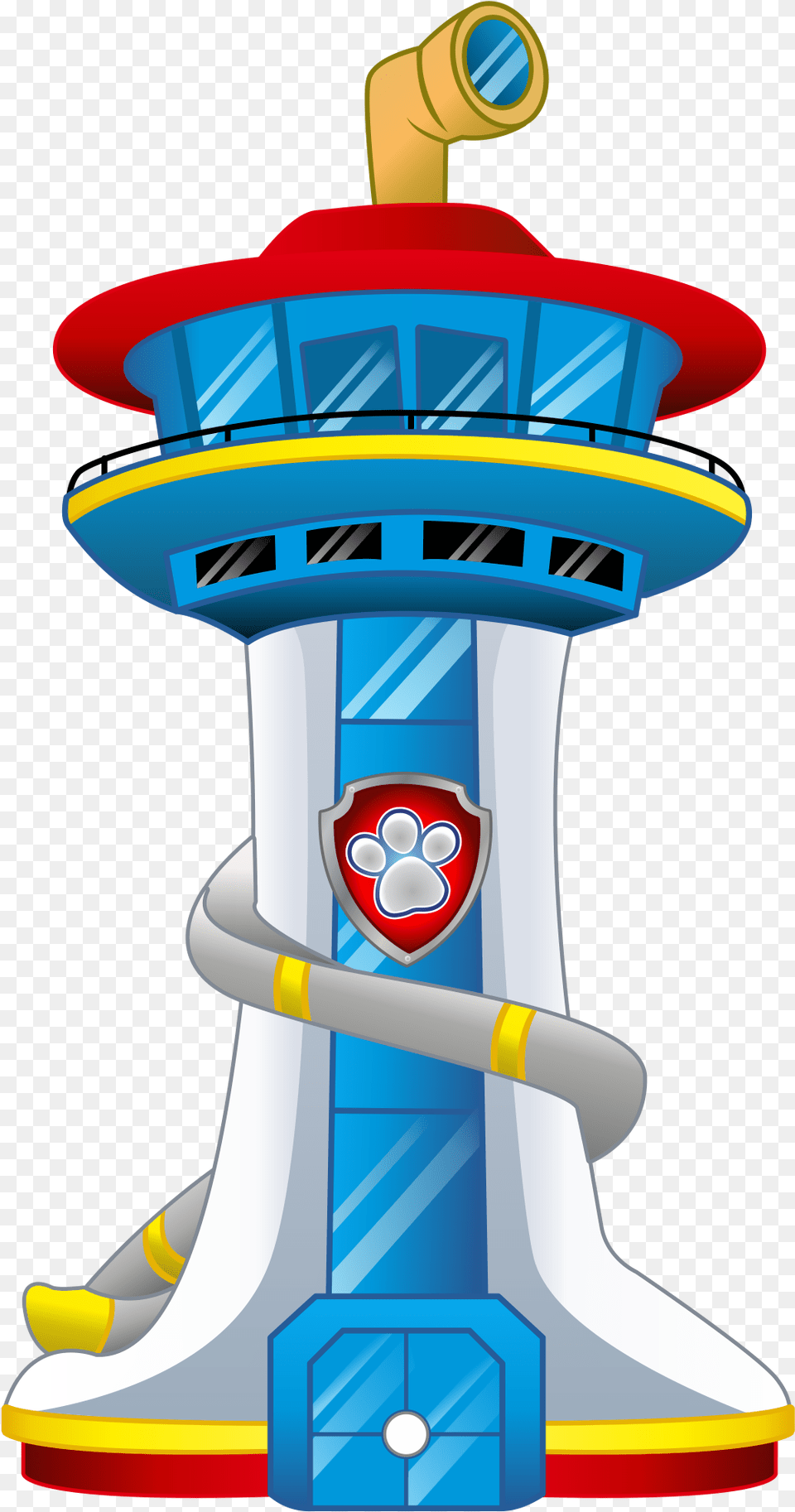 Paw Patrol Condiment Labels Paw Patrol Tower Clipart, Rocket, Weapon, Machine, Gas Pump Free Png