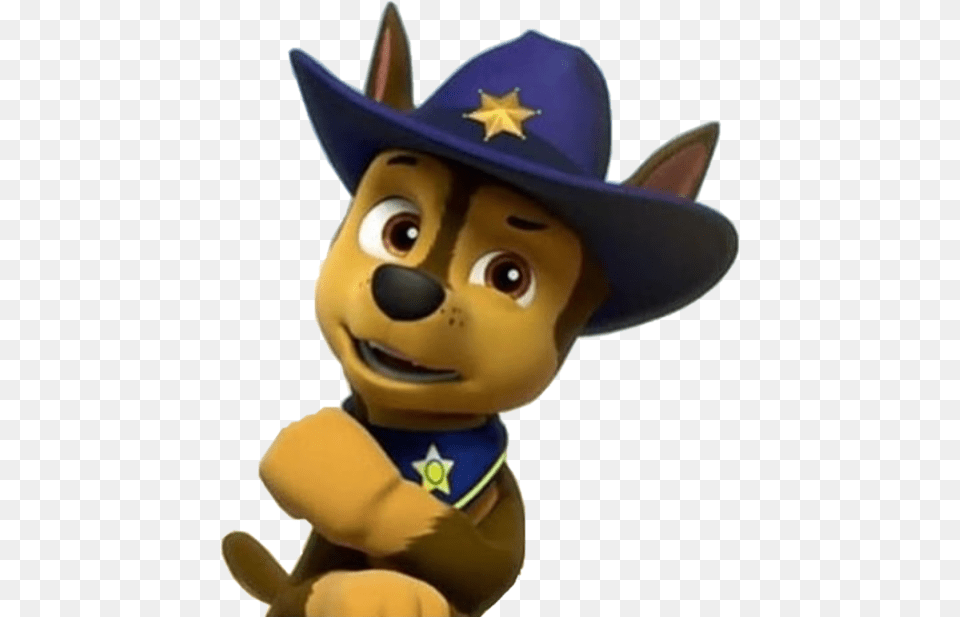 Paw Patrol Cowboy Chase, Clothing, Hat, Face, Head Png Image