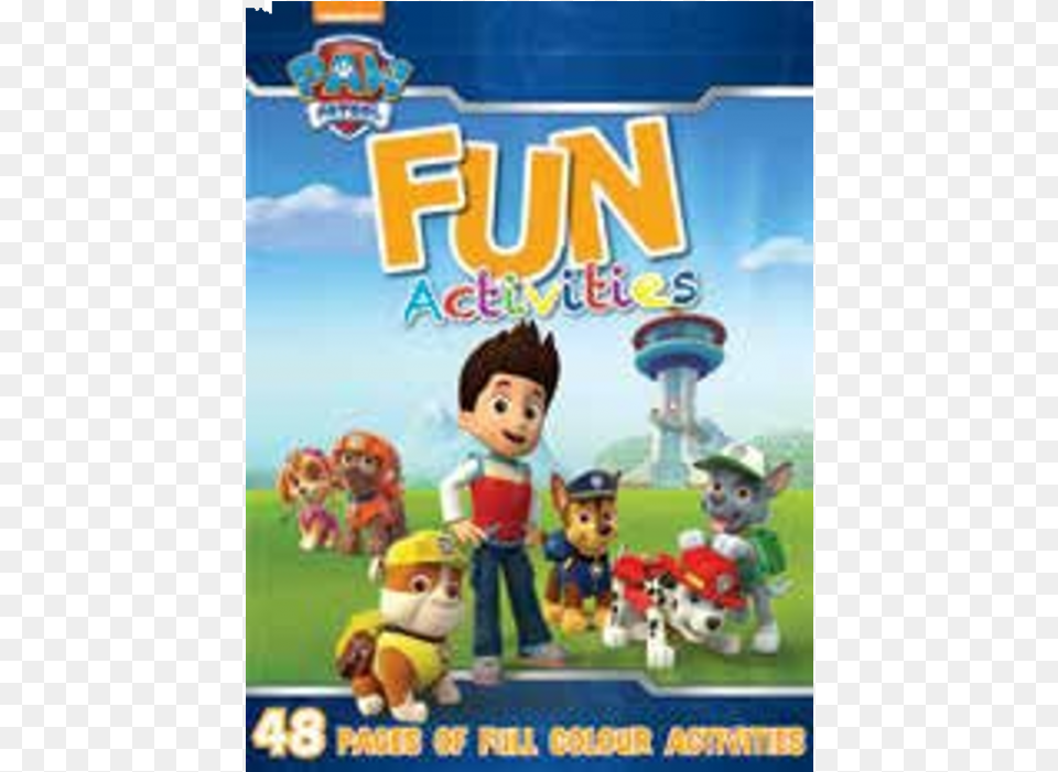 Paw Patrol Full Colour Activity Book 48pp Poster Paw Patrol, Baby, Person, Game, Super Mario Free Png