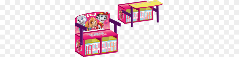 Paw Patrol Girls Convertible Bench Desk Suitable For Years, Play Area, Indoors, Furniture, Baby Free Png