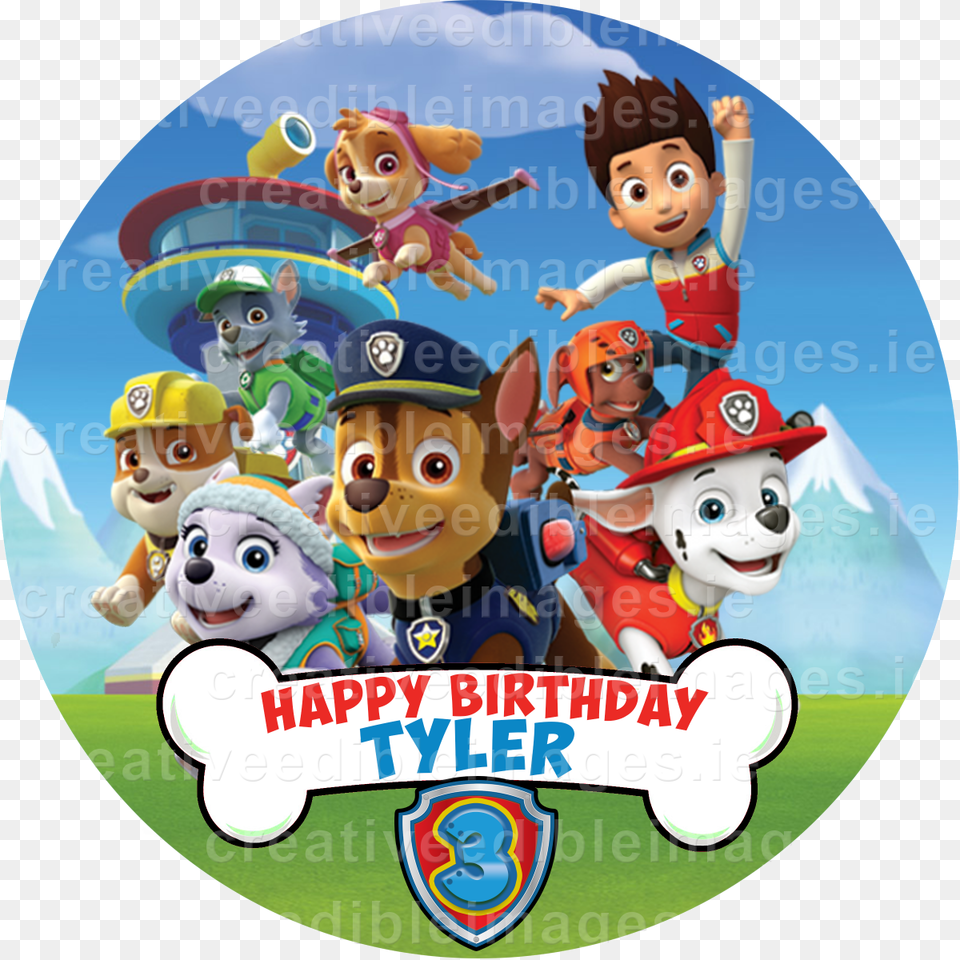 Paw Patrol Happy 4th Birthday Boy, Disk, Dvd, Baby, Person Free Transparent Png