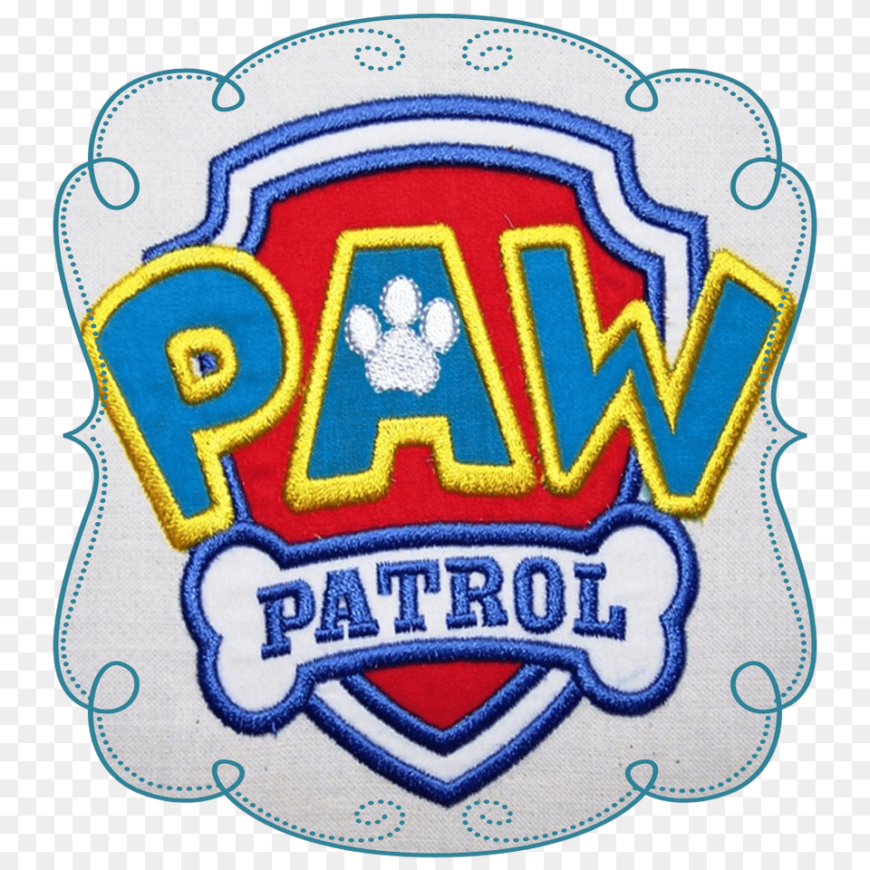 Paw Patrol Logo Applique, Badge, Symbol, Emblem Png