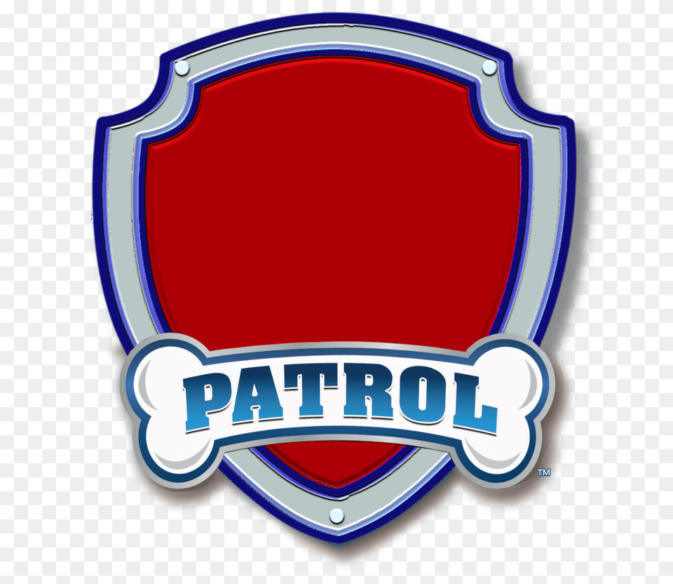 Paw Patrol Logo Blank, Badge, Symbol, Emblem, Food Free Transparent Png