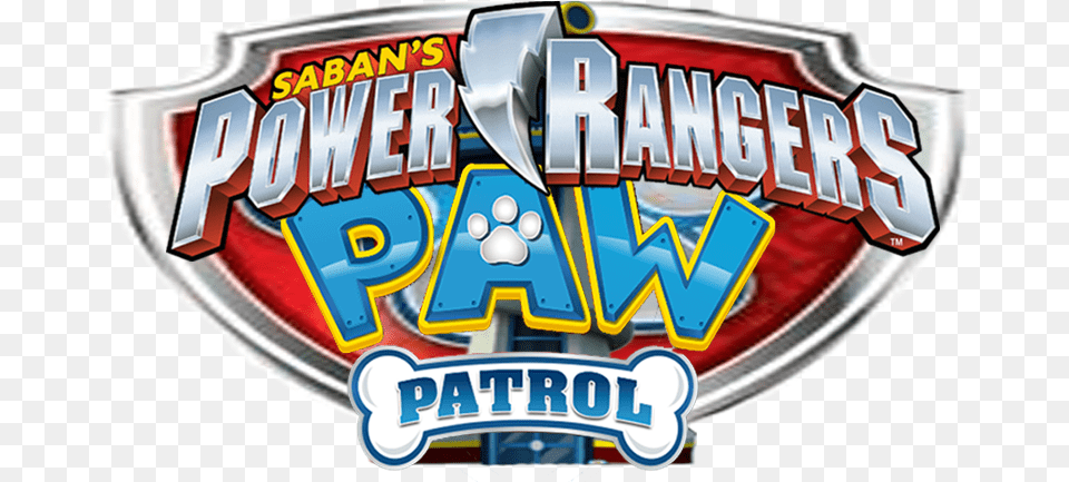 Paw Patrol Logo Clipart Clip Art Paw Patrol Dino Charge Power Rangers Super Ninja Steel, Symbol Png