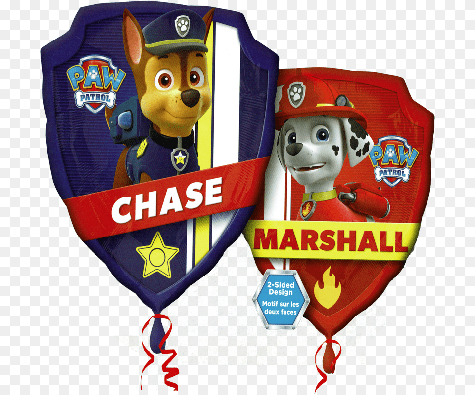 Paw Patrol Marshall Chase Ballon Folienballon Kaufen Paw Patrol Marshall Logo, Face, Head, Person, Toy Free Png