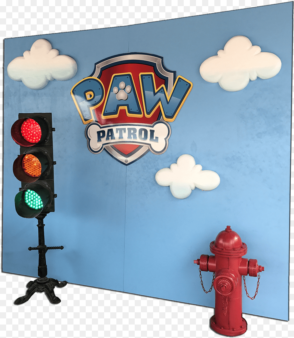 Paw Patrol Package A Backdrop Fiesta Paw Patrol, Light, Traffic Light, Fire Hydrant, Hydrant Free Png Download