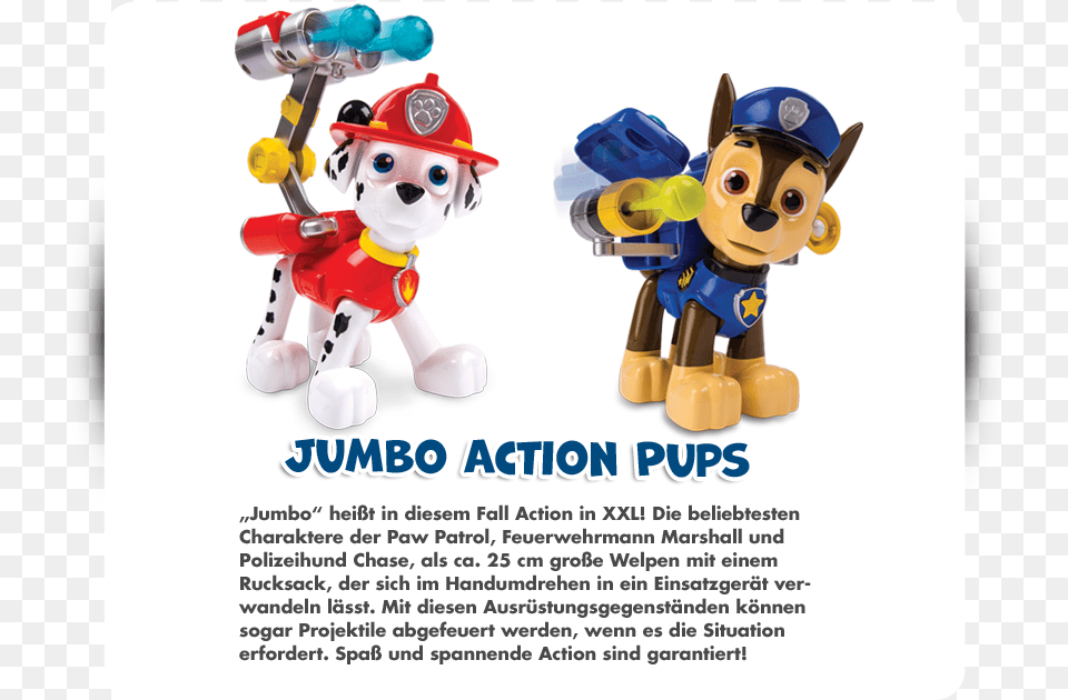 Paw Patrol Paw Patrol Big Action Pup Marshall, Toy, Figurine, Advertisement Free Transparent Png