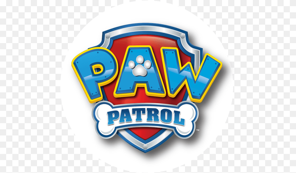Paw Patrol Paw Patrol Chase Marshall Rubble, Logo, Badge, Symbol, Disk Free Transparent Png