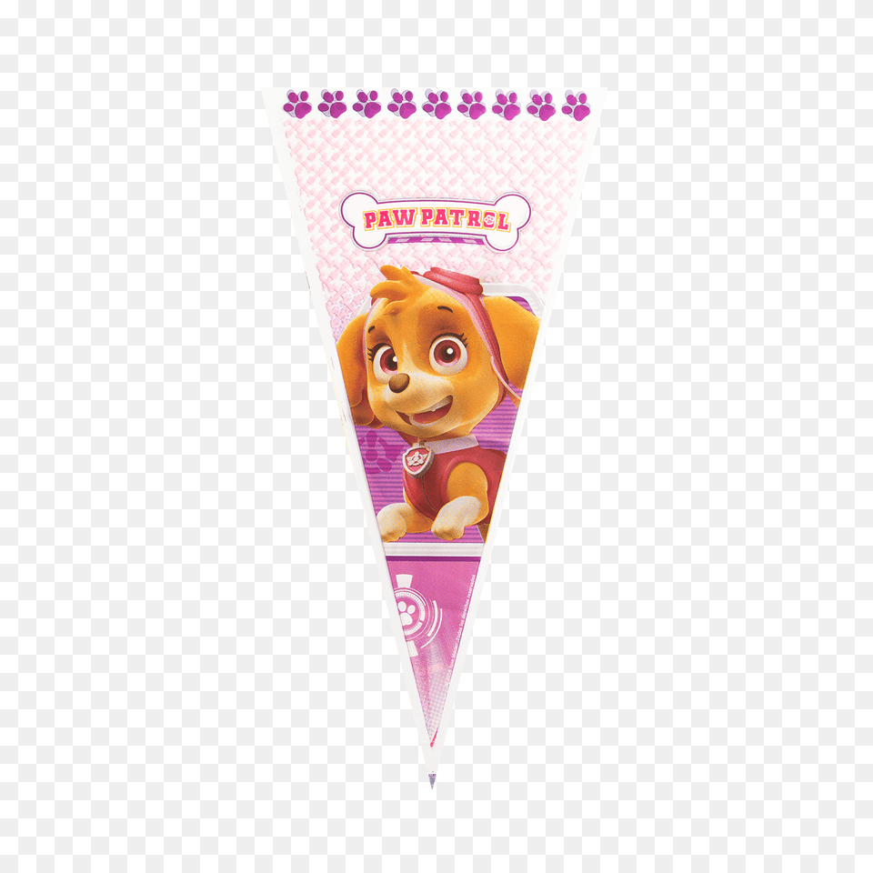 Paw Patrol Pink Cello Bags, Toy, Cone, Face, Head Png