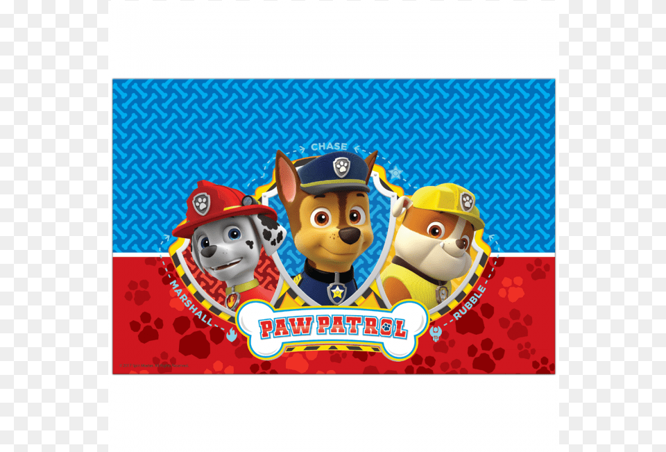 Paw Patrol Plastik Dug Paw Patrol Table Cover, Face, Head, Person, Baby Free Transparent Png