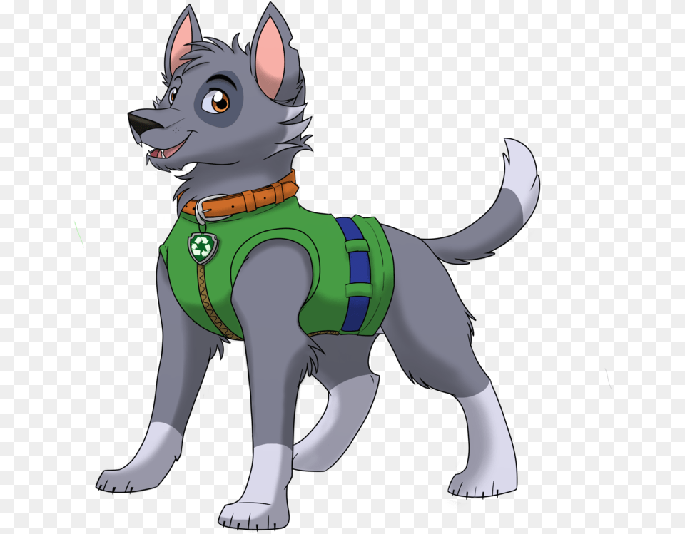 Paw Patrol Rocky Fan Art, Animal, Canine, Dog, Mammal Free Png