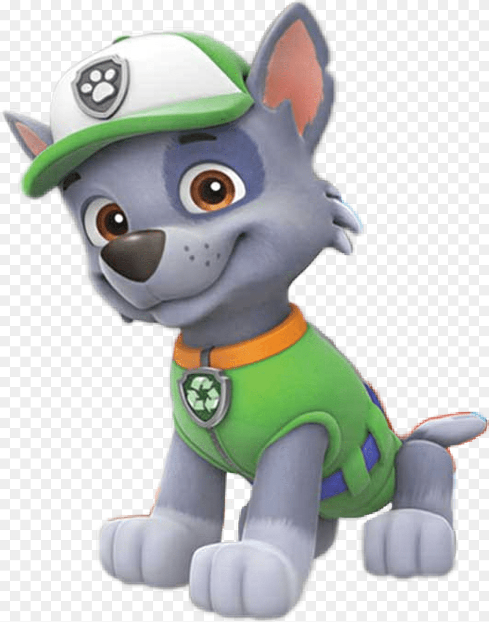 Paw Patrol Rocky Paw Patrol Rocky Sticker, Plush, Toy Png Image