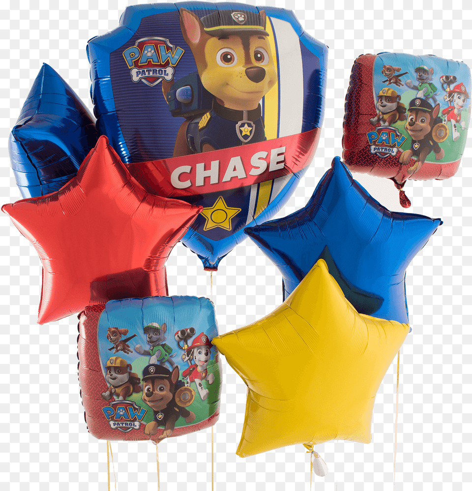 Paw Patrol Super Sheild Chase Bunch Toy, Clothing, Lifejacket, Vest, Balloon Png Image