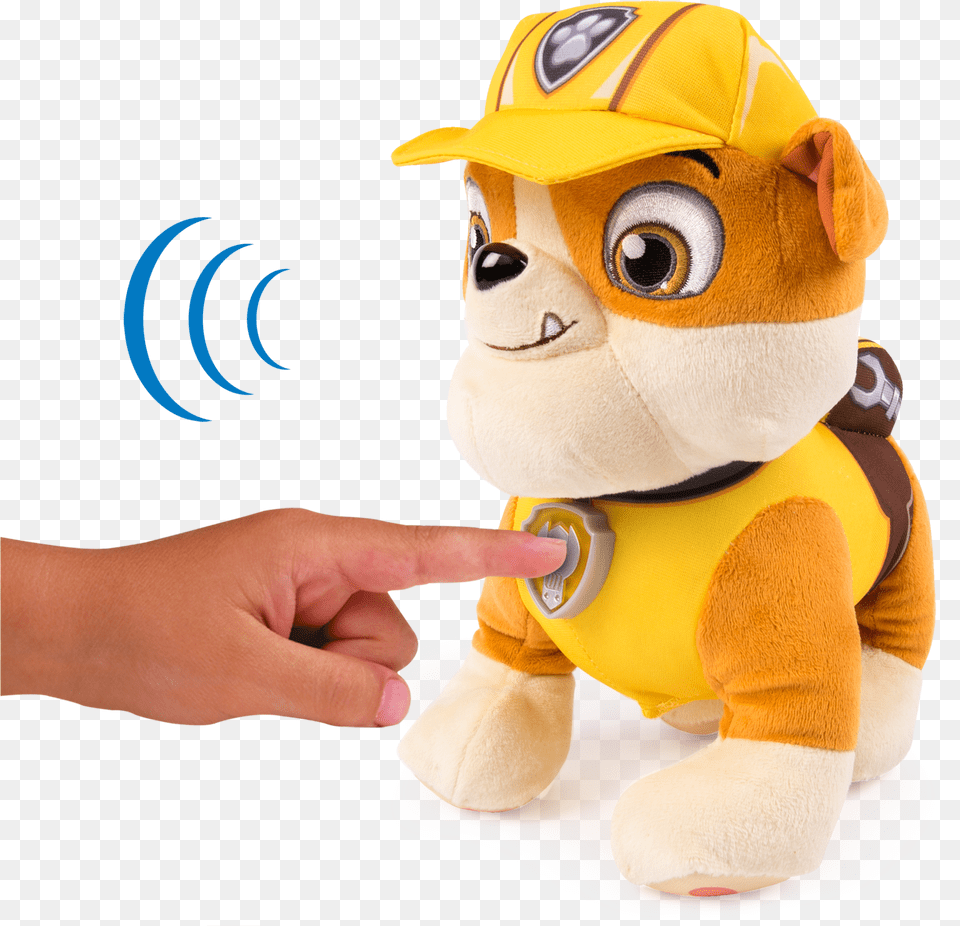 Paw Patrol Talking Plush C Large Big Rubble Paw Patrol, Toy Png Image