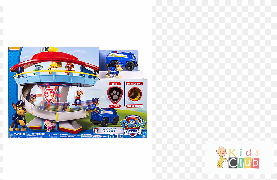 Paw Patrol Value Lookout Tower Download Paw Patrol Lookout Playset, Person, Toy, Machine, Wheel Free Png