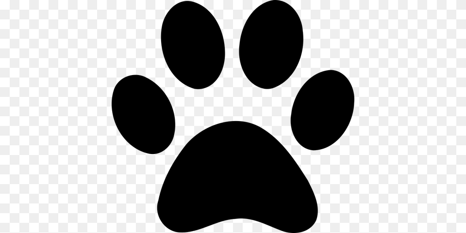 Paw Print, Gray Free Transparent Png