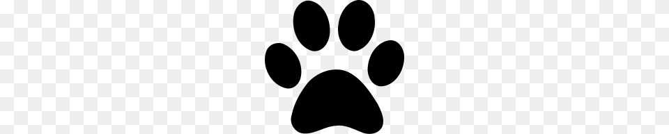 Paw Print, Gray Free Png Download