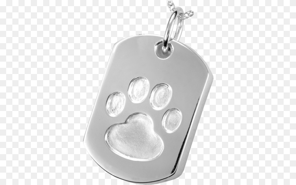 Paw Print At Cremation, Accessories, Pendant, Jewelry, Silver Free Png