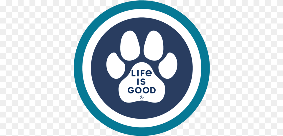 Paw Print Circle Sticker By Life Is Good O Kan Do Png Image