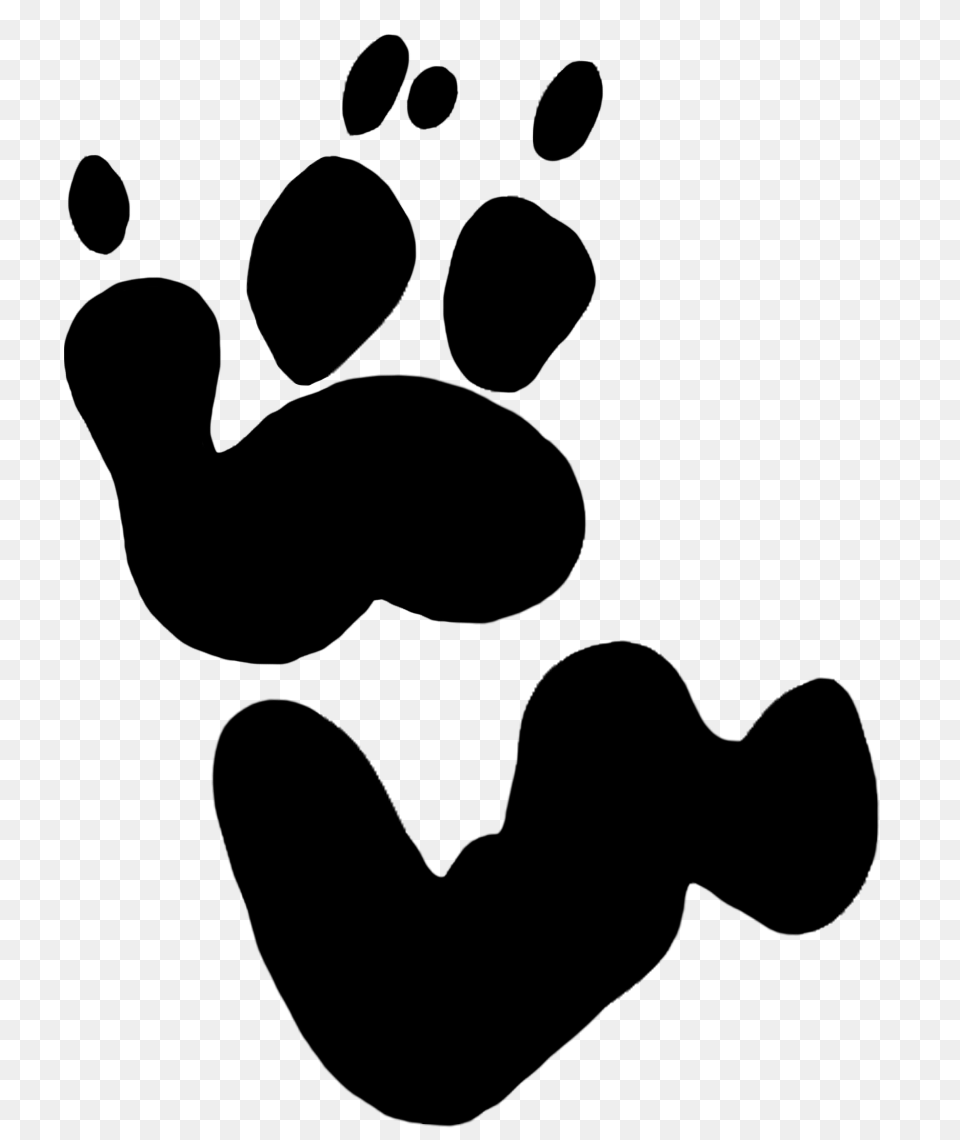 Paw Print Clipart, Adult, Male, Man, Person Free Png Download