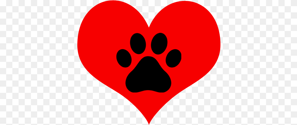 Paw Print Clipart Transparent Dog Paw Print Heart Png