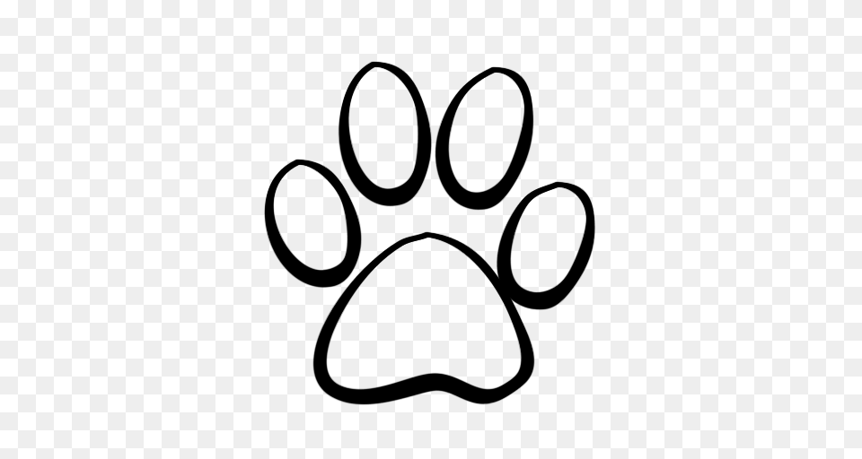 Paw Print Cliparts, Gray Free Transparent Png