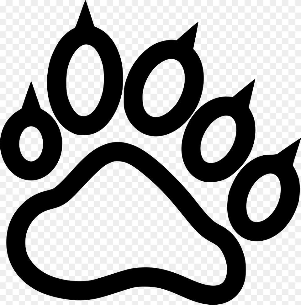 Paw Print Elementary Mascot Bear Cat Tiger Mascot Bear Clipart, Stencil, Animal, Mammal, Pet Free Png