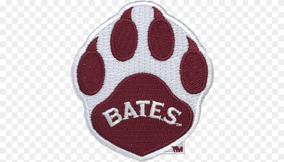 Paw Print Embroidered Patch Paw, Badge, Logo, Symbol, Maroon Free Transparent Png