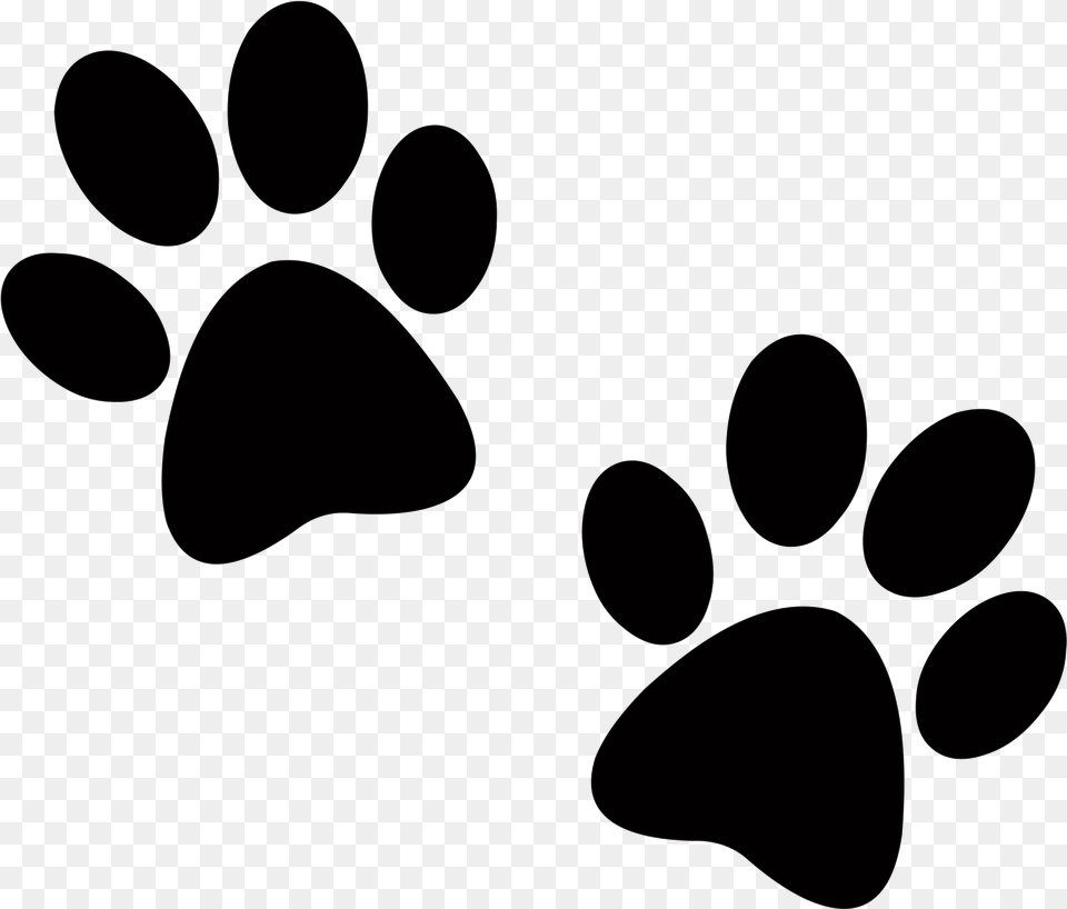 Paw Print Dog Clip Art On Clipart Transparent Dog Paw Print, Blackboard Free Png