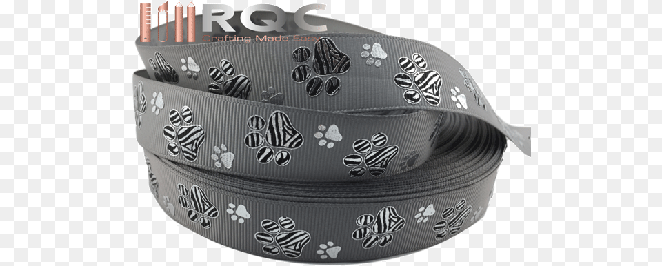 Paw Print Grosgrain Ribbon 78 Grey Ribbons With Zebra Paw Lid, Accessories, Strap Free Png Download
