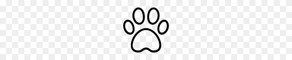 Paw Print Icons Noun Project, Gray Free Png Download
